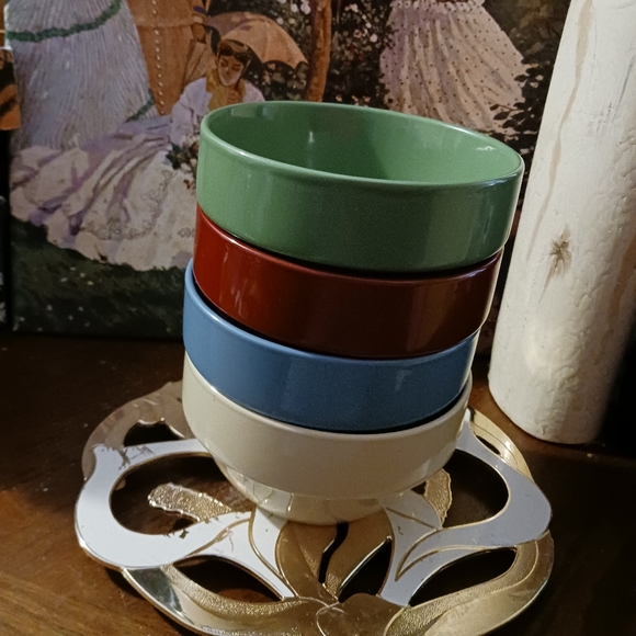 🏜🥣Crofton Multicolored 4 Bowl Set.🏝🏖Size 20.96 fl oz,5.5"×3",🎁 Nice Gift. - Picture 11 of 15